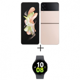 Smartphone Samsung Galaxy Z Flip 4 128GB 8GB 5G Tela Dobrável 6.7" + Smartwatch Galaxy Watch 5 BT 44mm na Fastshop