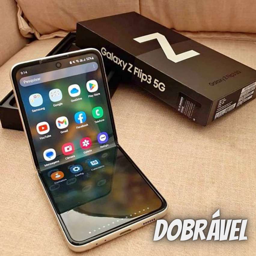 Smartphone Samsung Galaxy Z Flip3 5G, dobrável, 128GB, 8GB de RAM, Tela de 6.7″ na Magazine Luiza