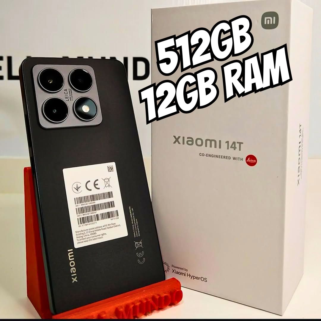 Smartphone Xiaomi 14T 512GB, 12GB Ram, 5G, Leica, Preto – no Brasil na Amazon