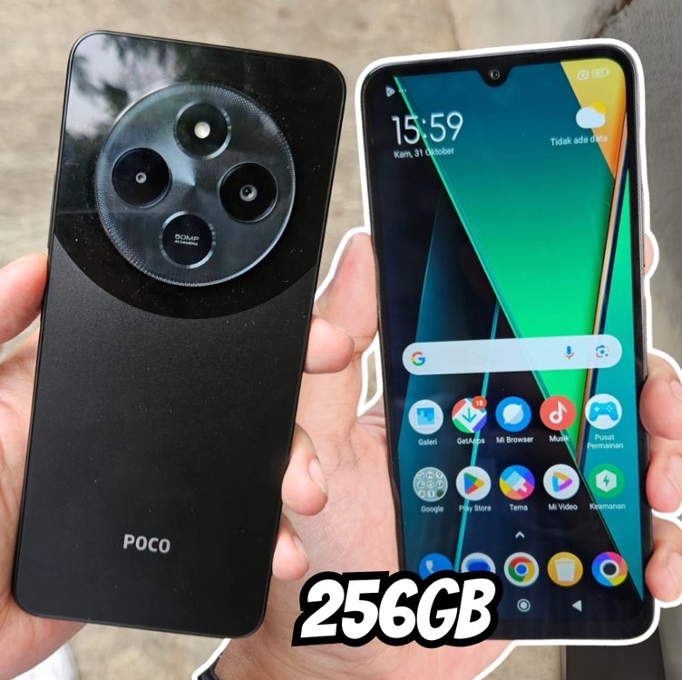 Smartphone Xiaomi Poco C75 NFC Black (Preto) 8GB RAM 256GB ROM [2410FPCC5G] na Amazon