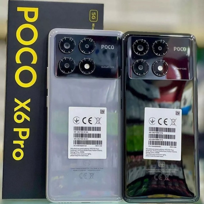 Smartphone Xiaomi POCO X6 Pro 5G 8GB+256GB Global Version NFC Dimensity 8300-Ultra 64MP triple camera 67W 120Hz AMOLED na Amazon