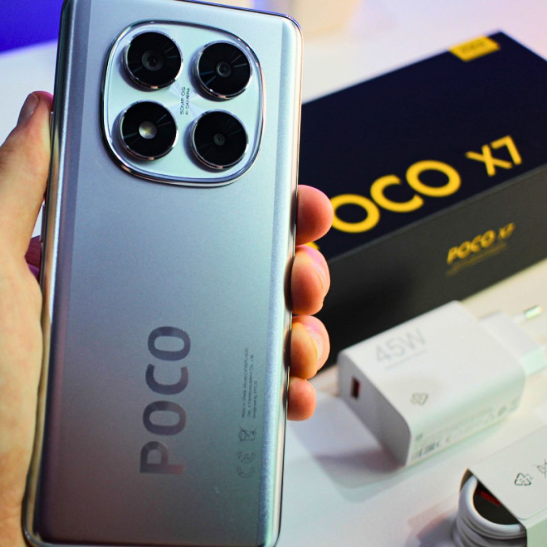Smartphone Xiaomi Poco X7 5G NFC Silver (Prata) 8GB RAM 256GB ROM na Amazon
