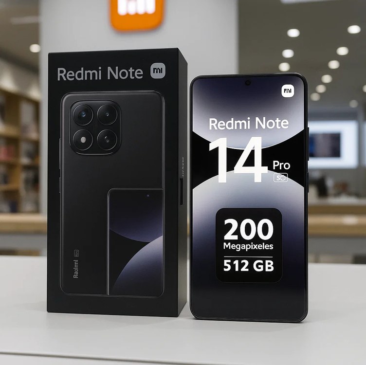 Smartphone Xiaomi Redmi Note 14 Pro 5G Midnight Black (Preto) 12GB RAM 512GB ROM NFC [ 24090RA29G ] na Amazon