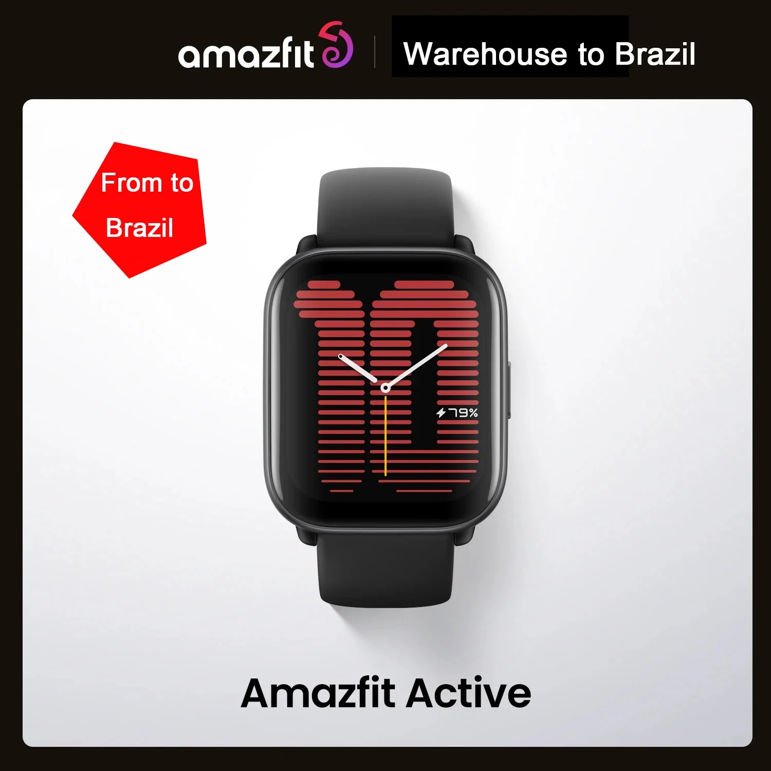 SmartWatch Amazfit Active – Estoque no Brasil na Aliexpress