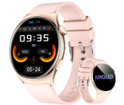 Smartwatch feminino Redondo AMOLED 1.43″ – Relógio Inteligente com Chamadas Bluetooth, 178+ Modos Esportivos, IP68 à Prova d‘Água, Compatível Android/iOS na Amazon
