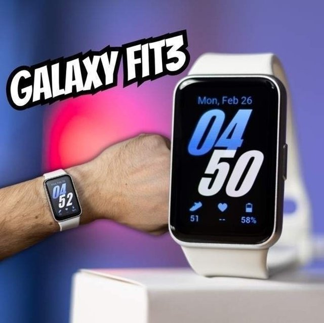 Smartwatch Samsung Galaxy Fit3 Display 1.6″ Prata na Amazon