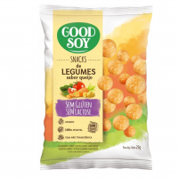 Snack GoodSoy De Legumes, Sabor Queijo – Sem Glúten, Sem Lactose - Snack Saudável – 25g na Amazon