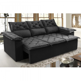 Sofá 3 Lugares Retrátil e Reclinável Velusoft Compact 2,00m - Cama inBox na Magazine Luiza