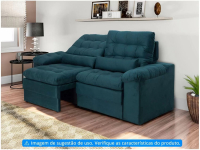 Sofá 4 Lugares Retrátil Reclinável Velosuede Cristal Next Sofás na Magazine Luiza