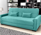 Sofá-Cama 3 Lugares Matrix Grazi Revestido em Tecido Veludo – 206cm de largura – Acqua na Casas Bahia