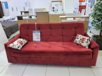 Sofá-cama Casal 3 Lugares Reclinável Suede – Matrix Nanda* na Magazine Luiza