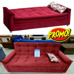 Sofá-cama Casal 3 Lugares Reclinável Veludo – Matrix Nanda na Magazine Luiza