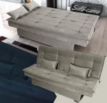 Sofá-cama Casal 3 Lugares Suede Matrix – Esmeralda na Magazine Luiza
