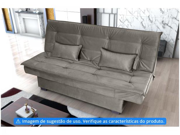 Sofá-cama Casal 3 Lugares Suede Matrix – Esmeralda na Magazine Luiza