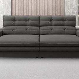 Sofá Pegasus 2,50m Assento Retrátil e Reclinável Velosuede - NETSOFAS na Magazine Luiza