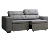 Sofá Retrátil Reclinável 3 Lugares Suede – Bipartido Phormatta Evolution SMP na Magazine Luiza