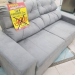 Sofá Retrátil Reclinável 3 Lugares Suede – Phormatta Evolution SMP na Magazine Luiza