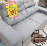 Sofá Retrátil Reclinável 3 Lugares Suede – Phormatta Evolution SMP na Magazine Luiza