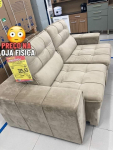 Sofá Retrátil Reclinável 3 Lugares Veludo Joly Barsa Gralha Azul na Magazine Luiza