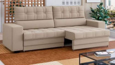 Sofá Retrátil Reclinável 3 Lugares Veludo Omega Besthouse na Magazine Luiza