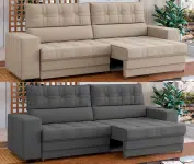 Sofá Retrátil Reclinável 3 Lugares Veludo Omega Besthouse na Magazine Luiza