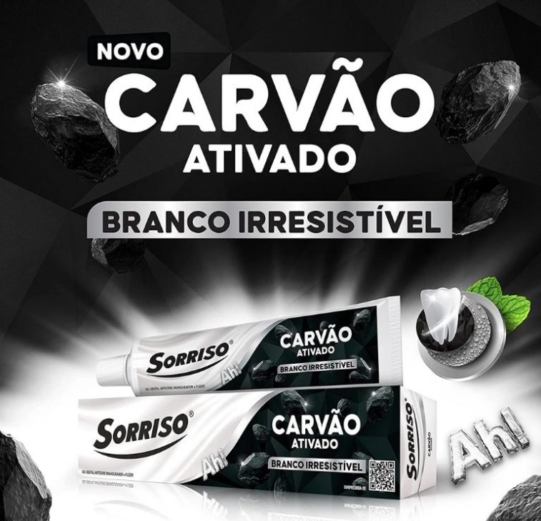 SORRISO, Gel Dental Carvão Ativado 140g na Amazon