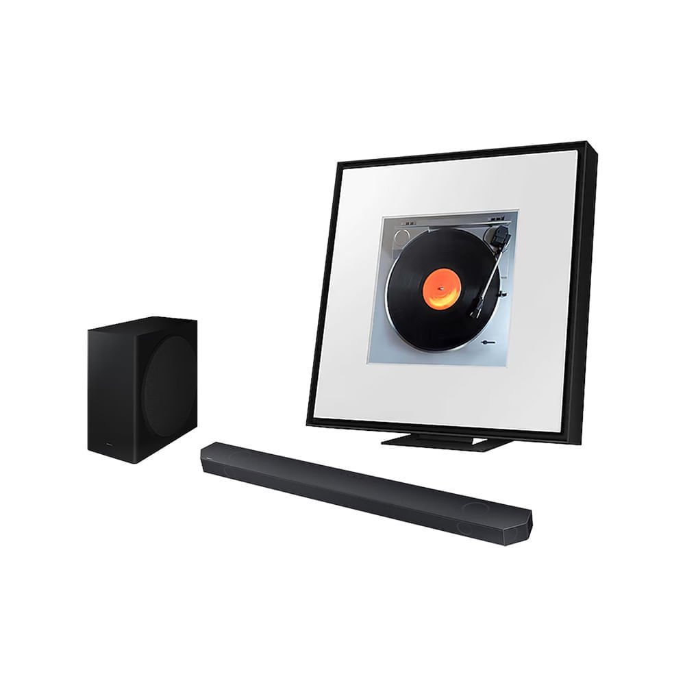 Soundbar HW-Q990F + Music Frame na Shopee