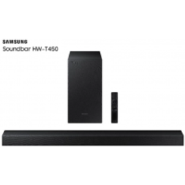 Soundbar Samsung HW-T450 Com 2.1 Canais 200W Bluetooth e Subwoofer Sem Fio na Casa e Vídeo