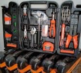 Sparta Maleta de ferramentas kit com 129 peças na Amazon