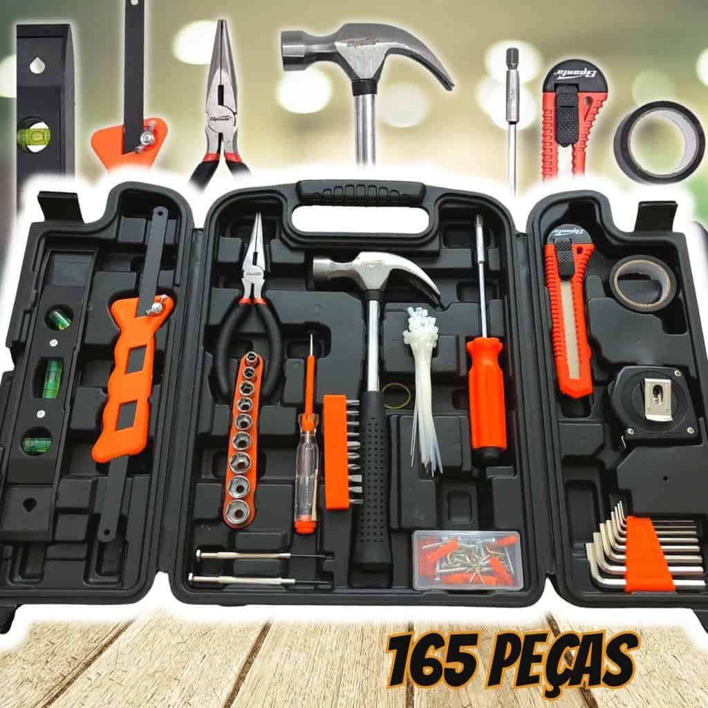 Sparta Maleta de ferramentas kit com 165 peças na Amazon