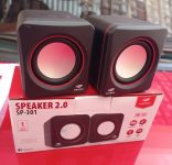 Speaker C3Tech SP-301 Preto – Sistema de audio 2.0 P2 Com Blindagem Eletromagnética alimentacao via porta USB na Amazon