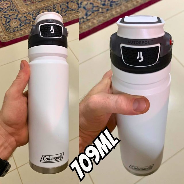 Squeeze Térmico 709 ml com Parede Dupla Autospout Branco Coleman na Amazon