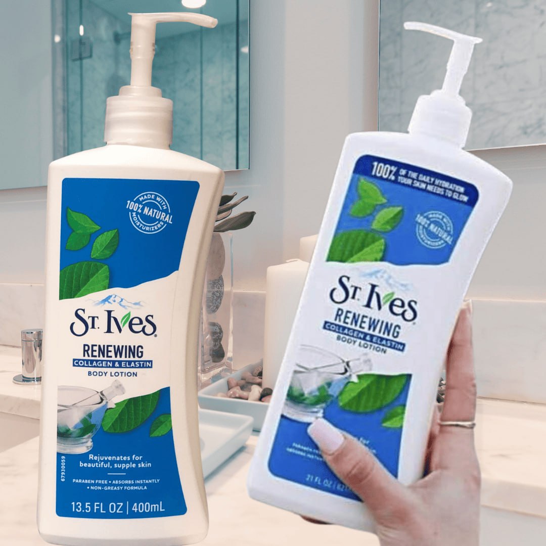 St Ives Loção Corporal Hidratante 400Ml Colágeno E Elastina na Amazon