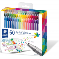STAEDTLER Triplus Fineliner Brilliant Colours, 60 Cores, 334 C60 na Amazon