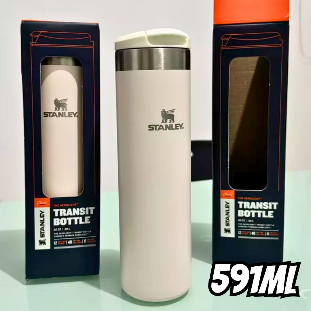 Stanley Garrafa Térmica Aerolight Transit Cream, 591ml na Amazon