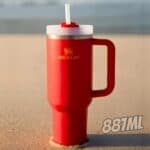Stanley – Copo Quencher H2.0 FlowState 887ml – Copo de aço inoxidável com tampa, isolamento a vácuo, para água, chá gelado, café, smoothies e muito mais, Chili na Amazon