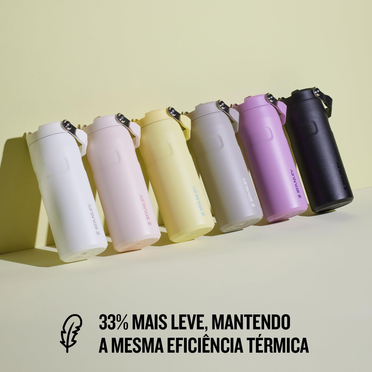 Stanley – Garrafa de Água Aerolight Flip Straw, Canudo Integrado, Abertura Grande, Aço Inoxidável Leve, 473ml Pomelo na Amazon
