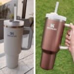 Stanley – Quencher H2.0 FlowState 1,18L – Copo de aço inoxidável com isolamento a vácuo, tampa e canudo, para água, chá gelado, café, smoothies e muito mais, Rose Glow na Amazon