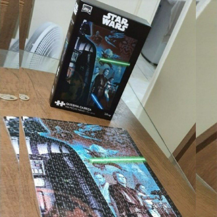 Star Wars Ep. I, II e III – Quebra-Cabeça – 500 peças Nano, Toyster Brinquedos, Multicor na Amazon