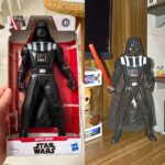 STAR WARS Figura Oly E5 de 9,5 cm, para crianças acima de 4 anos – Darth Vader – E8355 – Hasbro, Preto e vermelho na Amazon