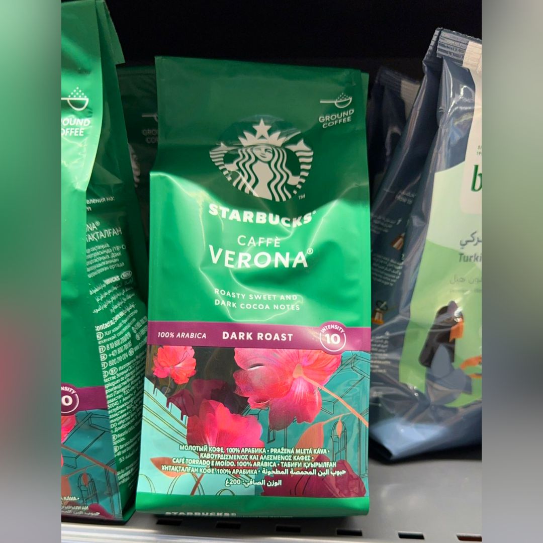 STARBUCKS Café Torrado E Moído Starbucks Caffè Verona 250G na Amazon