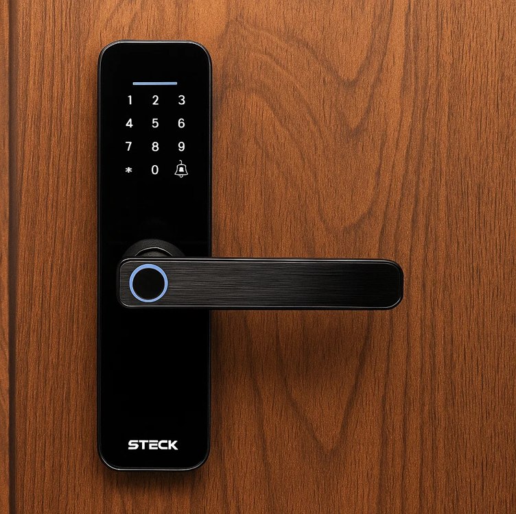 Steck, Fechadura Inteligente Wi-Fi Com Maçaneta e Biometria, Ambiente Conectado, SLOCK3PS1 na Amazon