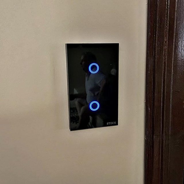 Steck, Interruptor Inteligente 4X2″, Touch Wi-Fi Steck Ambiente Conectado, 2 Módulos, Bivolt, Preto na Amazon