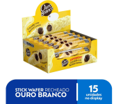 Stick Wafer Ouro Branco – Recheado pacote com 15 unidades na Amazon