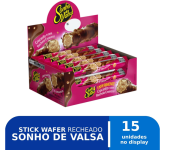 Stick Wafer Recheado Sonho de Valsa display – 15 unidades na Amazon