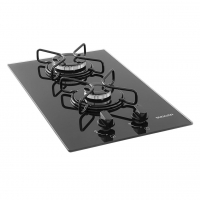 Suggar Cooktop A Gás Vidro Preto 2 Queimadores Esmaltado na Amazon