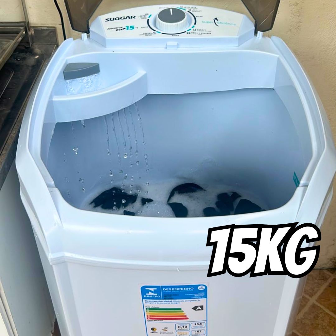 SUGGAR LAVADORA DE ROUPAS LAVAMAX ECO 15KG BRANCA LE1521BR na Amazon