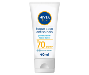 SUN Protetor NIVEA Solar Facial Toque Seco Antissinais FPS 70 40ml na Amazon