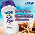 Sundown Protetor Solar Infantil Corpo e Rosto Praia e Piscina Kids FPS 60, 120ml na Amazon