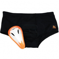 Sunga Com Proteção Genital Coquilha Infantil, Preto, Grande, Prottector na Amazon